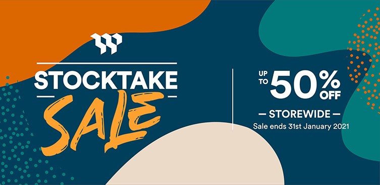 Stocktake Sale Website Banner